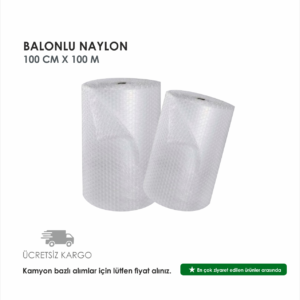 BALONLU NAYLON 100 CM X 100 M / 10 ADET
