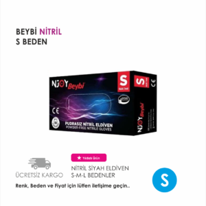 BEYBİ ELDİVEN NİTRİL SİYAH S