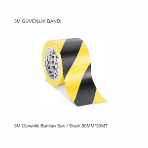 3M GÜVENLİK BANT Sarı / Siyah 50MM*33MT 10 ADET