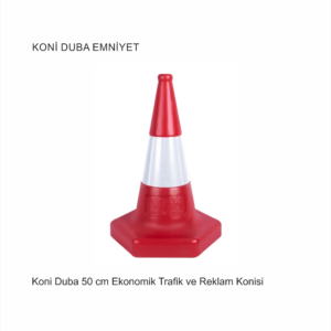 Koni Duba 50 cm Ekonomik Trafik ve Reklam Konisi 10 ADET