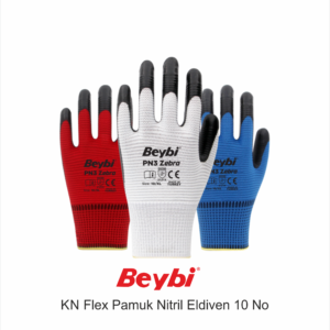 PN 3 Zebra Polyester Örme Nitril NO 10