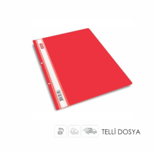 TELLİ DOSYA KIRMIZI 5 PAKET