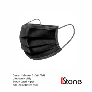 STONE CERRAH MASKE SİYAH
