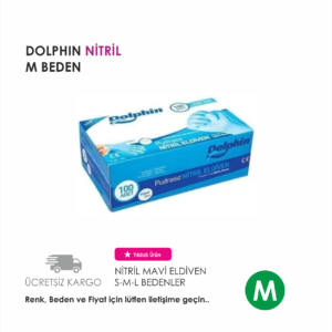 DOLPHIN ELDİVEN NİTRİL MAVİ M