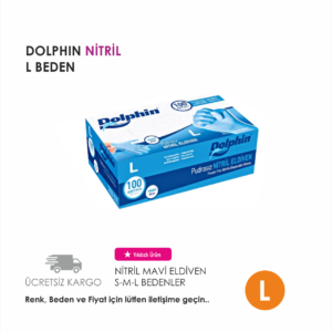 DOLPHIN ELDİVEN NİTRİL MAVİ L
