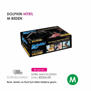 DOLPHIN ELDİVEN NİTRİL SİYAH M