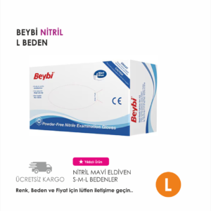 BEYBİ ELDİVEN NİTRİL MAVİ L