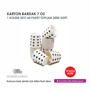 KARTON BARDAK 7 OZ / 10 KOLİ