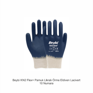 BEYBİ KN FLEX PLUS PAMUK NİTRİL ELDİVEN LACİVERT