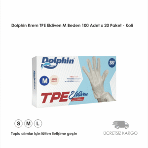 Dolphin Krem TPE Eldiven M Beden 100 Adet x 20 Paket