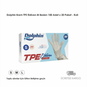 Dolphin Krem TPE Eldiven S Beden 100 Adet x 20 Paket
